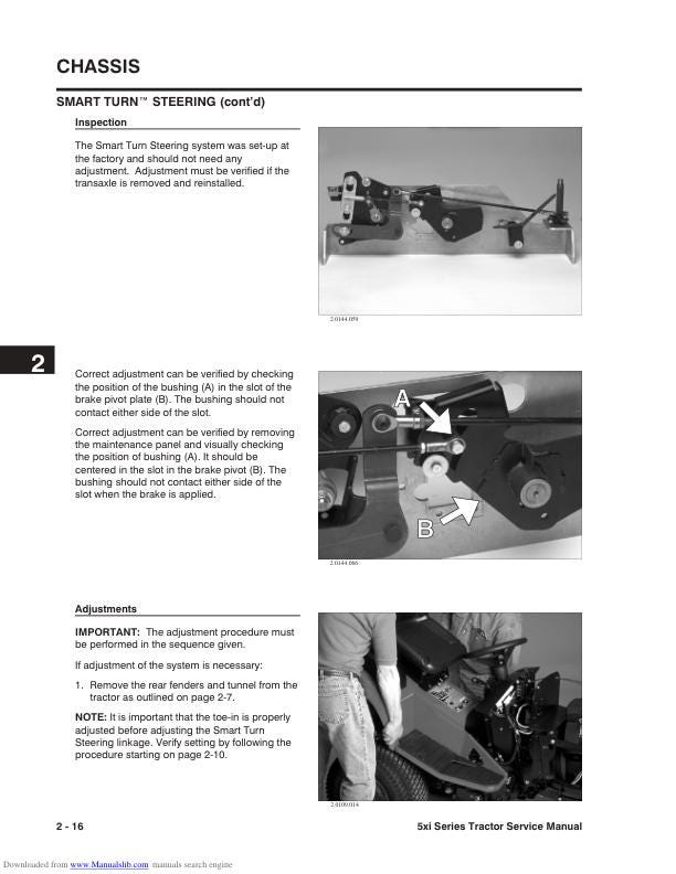 Toro 518 520 522 523 xi Lxi DXi Mower Service Manual sample page showing repair procedures