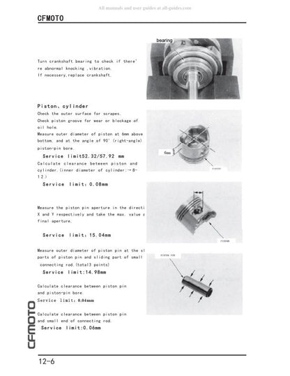 CFMOTO 125 150 Service Repair Manual sample page from the repair manual