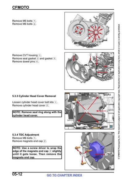 CFMOTO UFORCE 600 Service Repair Manual sample page from service manual
