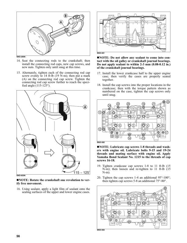 Arctic Cat ZR Riot Pantera Thundercat 7000 9000 Snowmobile Service sample page showing repair procedures