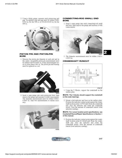 Arctic Cat F M Z1 Crossfire Bearcat Snowmobile Service Manual sample page from service manual