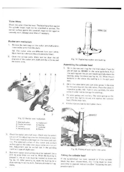 Volvo Penta MD 1B 2B 3B 5A 6A 7A 21A Service Manual table of contents