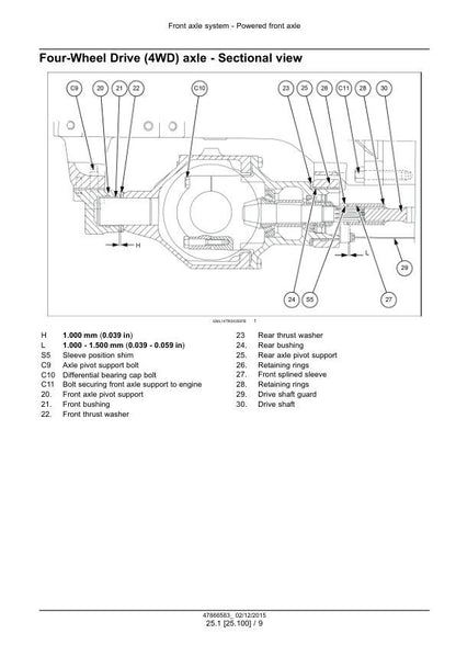 New Holland Workmaster 50 60 70 Tractor Service Manual table of contents