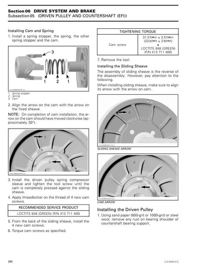 Skidoo Tundra 600 900 Snowmobile Service Manual sample page with diagrams and specifications