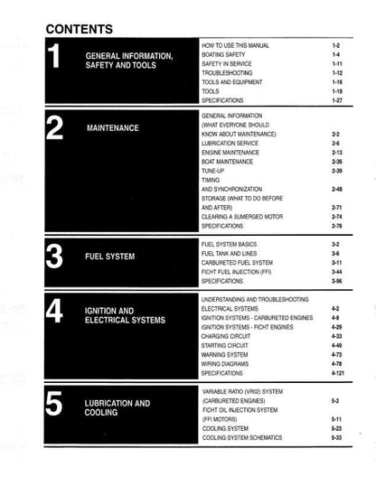 Johnson Evinrude 65 - 300 HP Outboard Service Manual factory service manual title page