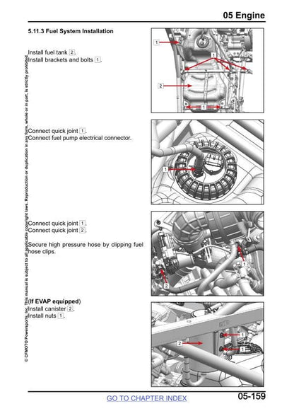 CFMOTO ZFORCE 800 950 Trail Sport UTV Service Manual sample page from the repair manual