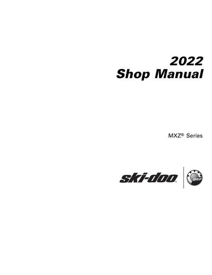 Skidoo Mach Z Snowmobile Service Manual factory service manual title page