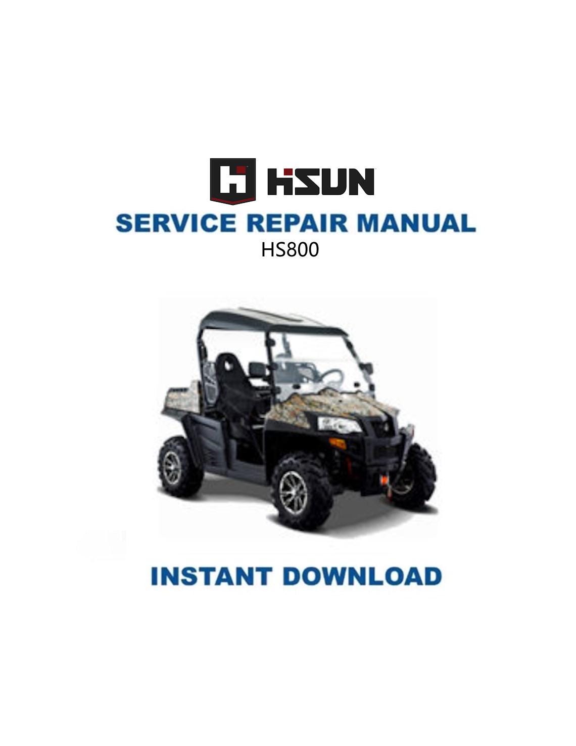 HiSun HS800 UTV Service Manual - Service Manual PDF Instant Download