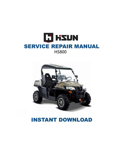 HiSun HS800 UTV Service Manual - Service Manual PDF Instant Download
