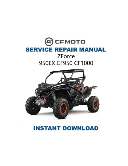 CFMOTO ZFORCE 950 1000 EX Sport Service Repair Manual 2018-2024 - Service Manual PDF Instant Download