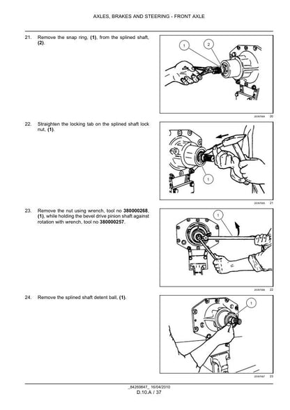 New Holland Workmaster 45 55 Tractor Service Manual sample page from the repair manual