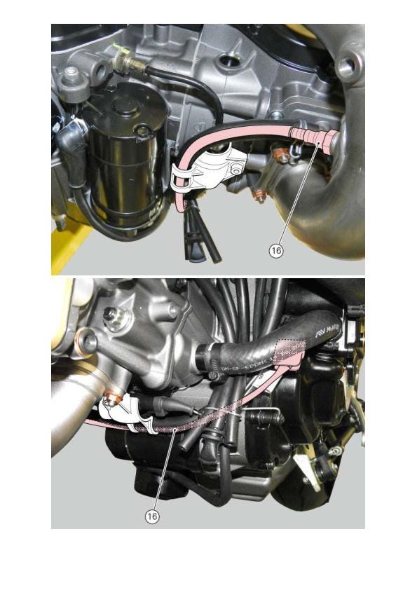 Ducati Hyperstrada Motorcycle Service Manual sample page with diagrams and specifications