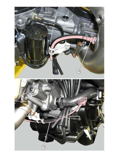 Ducati Hyperstrada Motorcycle Service Manual sample page with diagrams and specifications