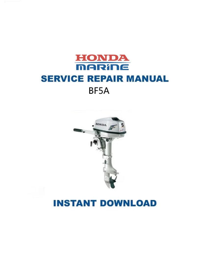 Honda BF5A Outboard Service Manual - Service Manual PDF Instant Download