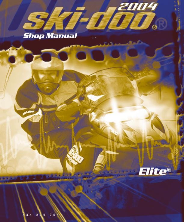 Skidoo Elite Series 1500 Snowmobile Service Manual factory service manual title page