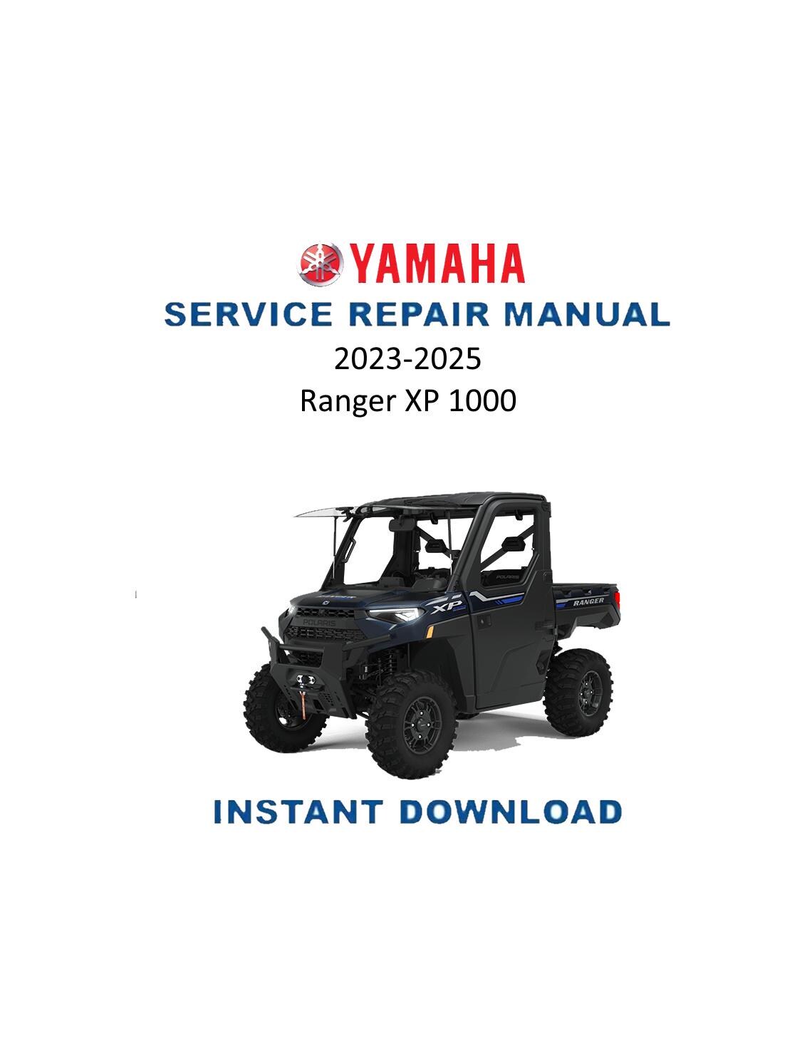 Polaris Ranger XP 1000 UTV Service Manual 2023-2025 - Service Manual PDF Instant Download