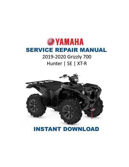 Yamaha Grizzly Hunter SE XT-R 700 ATV Service Manual 2019-2020 - Service Manual PDF Instant Download