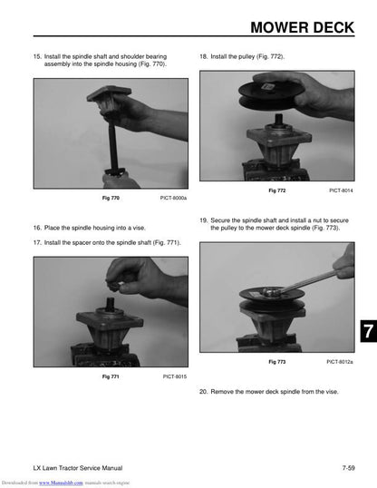 Toro LX420 LX425 LX500 Lawn Tractor Service Manual sample page showing schematics and diagrams