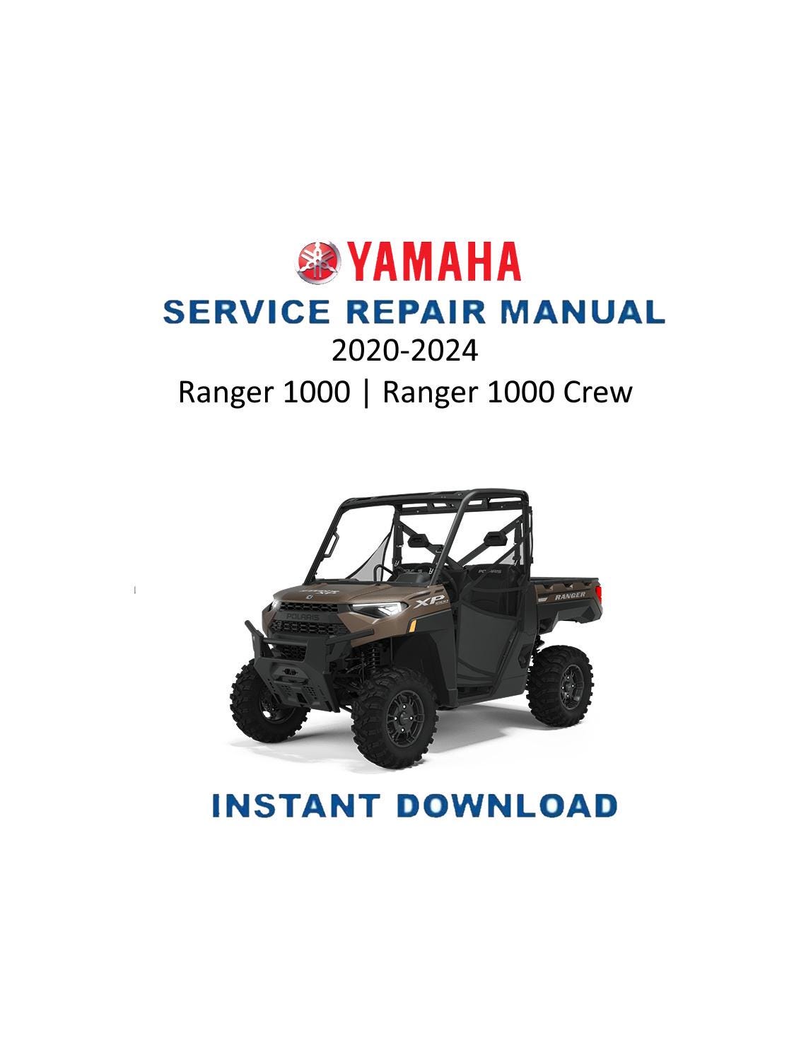 Polaris Ranger 1000 UTV Service Manual 2020-2024 - Service Manual PDF Instant Download
