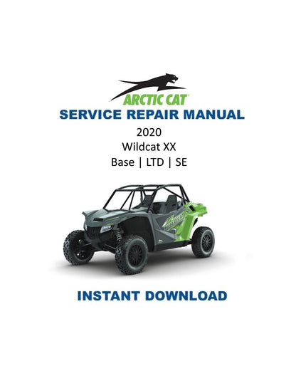 Arctic Cat Wildcat XX UTV Service Manual 2020 - Service Manual PDF Instant Download