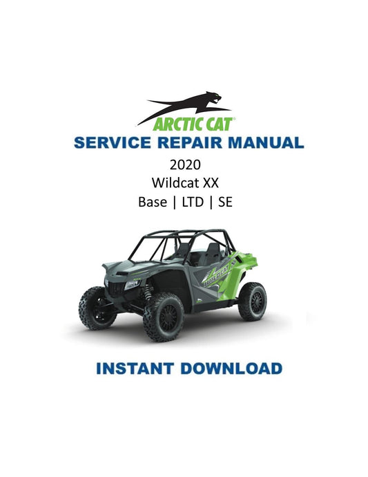 Arctic Cat Wildcat XX UTV Service Manual 2020 - Service Manual PDF Instant Download