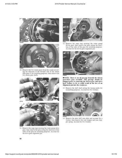 Arctic Cat Prowler HDX UTV Service Manual table of contents