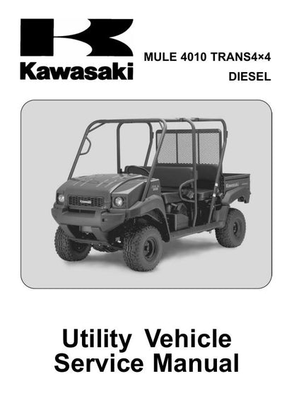 Kawasaki Mule 4010 Trans4x4 Diesel Utility Vehicle Service Manual factory service manual title page