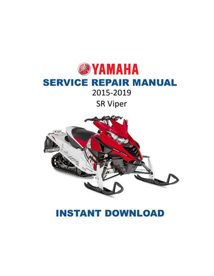 Yamaha SR Viper Snowmobile Service Manual 2015-2019 - Service Manual PDF Instant Download