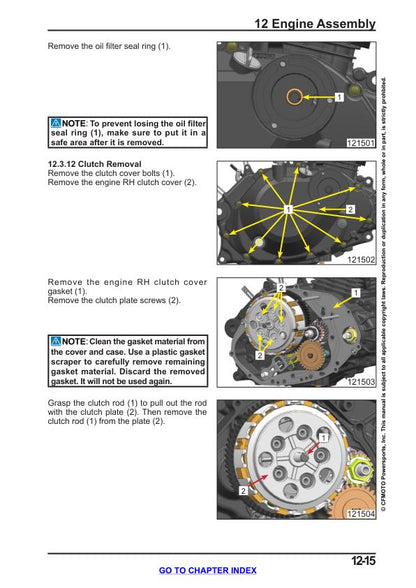 CFMOTO PAPIO 125 Service Manual sample page with technical illustrations