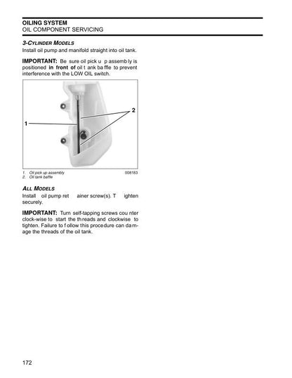 Evinrude 40-90 HP Outboard Service Manual sample page from service manual
