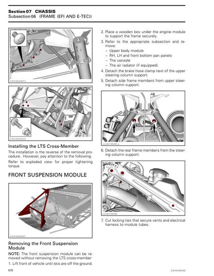 Skidoo Skandic 600 850 900 Snowmobile Service Manual sample page from the repair manual