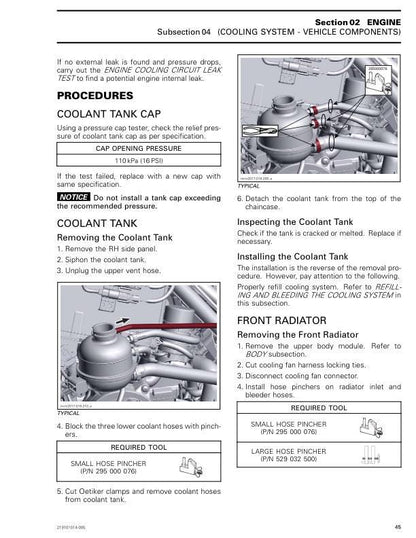 Lynx RAVE RE 600 850 Snowmobile Service Manual sample page from service manual