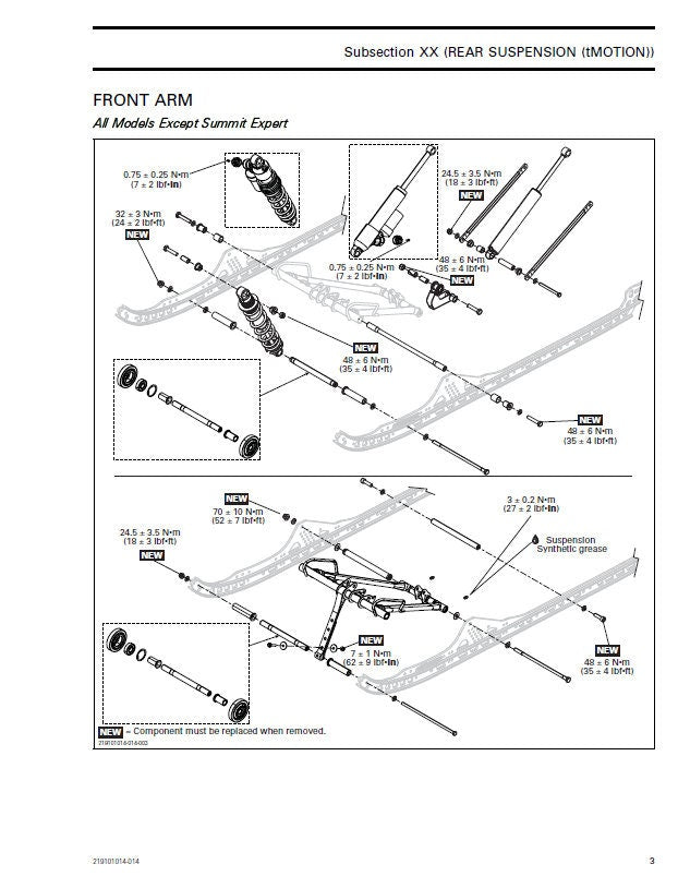 Skidoo XP Tundra Sport 550F Snowmobile Service Manual factory service manual title page