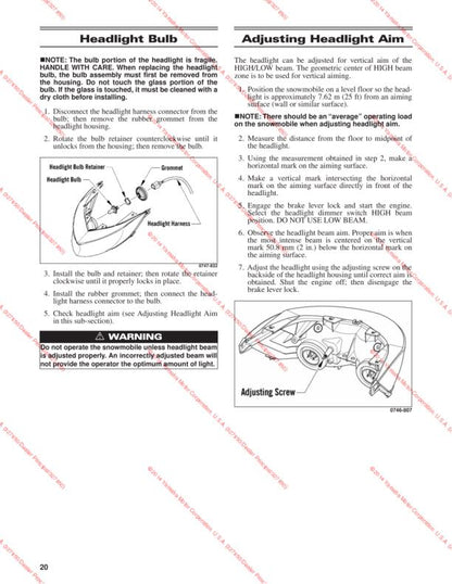 Yamaha SR Viper Snowmobile Service Manual sample page from service manual