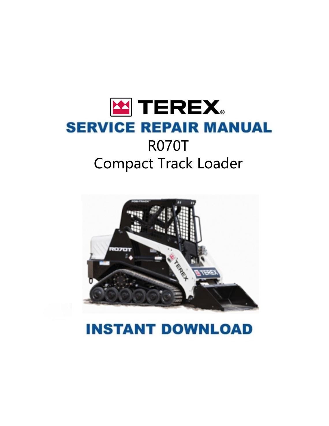 Terex R070 T Track Loader Service Manual - Service Manual PDF Instant Download