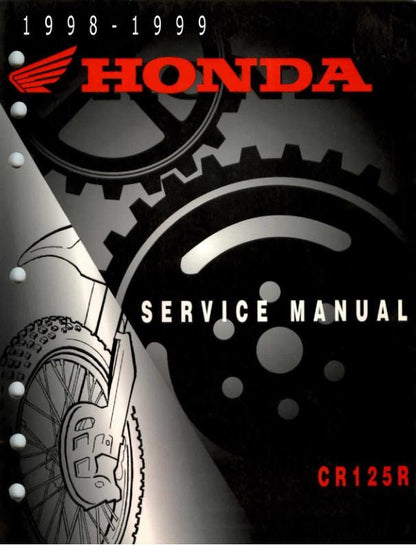 Honda CR 125 R Motorcycle Service Manual factory service manual title page