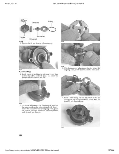 Arctic Cat Alterra 500 700 1000 ATV Service Manual sample page with service data and tables