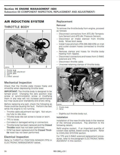 Polaris RMK Trail Switchback 600 900 Snowmobile Service Manual sample page from service manual