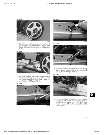 Arctic Cat Bearcat Pantera Thundercat Z ZR ZL Snowmobile Service sample page showing schematics and diagrams