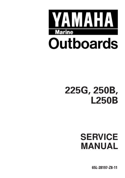 Yamaha 225G 250B L250B Outboard Service Manual factory service manual title page