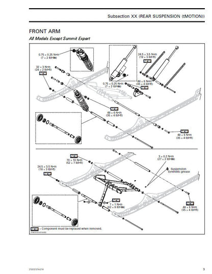 Skidoo REV 600 800 Snowmobile Service Manual factory service manual title page
