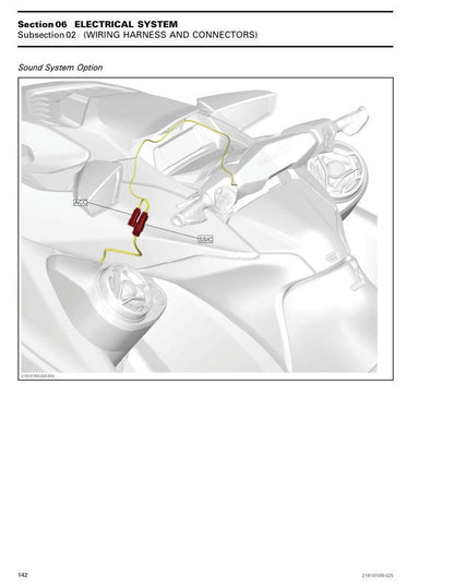 Sea-Doo GTI GTR Service Manual sample page with technical illustrations