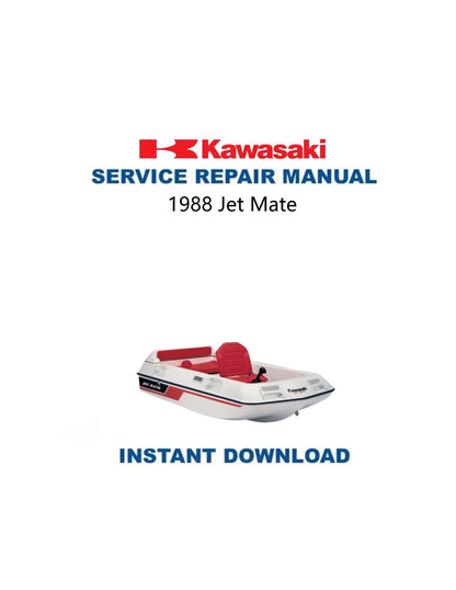 Kawasaki JetMate Service Manual 1988-1992 - Service Manual PDF Instant Download