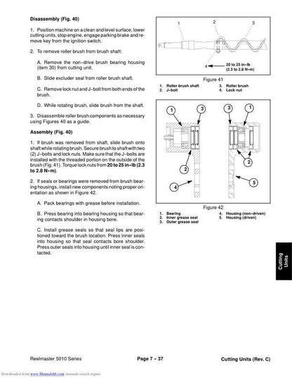 Toro Reelmaster 5210 5410 5510 5610 Mower Service Manual sample page showing schematics and diagrams