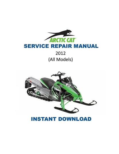 Arctic Cat Bearcat F5 F800 F1100 T570 TZ1 XF M Snowmobile Service 2012-2017 - Service Manual PDF Instant Download
