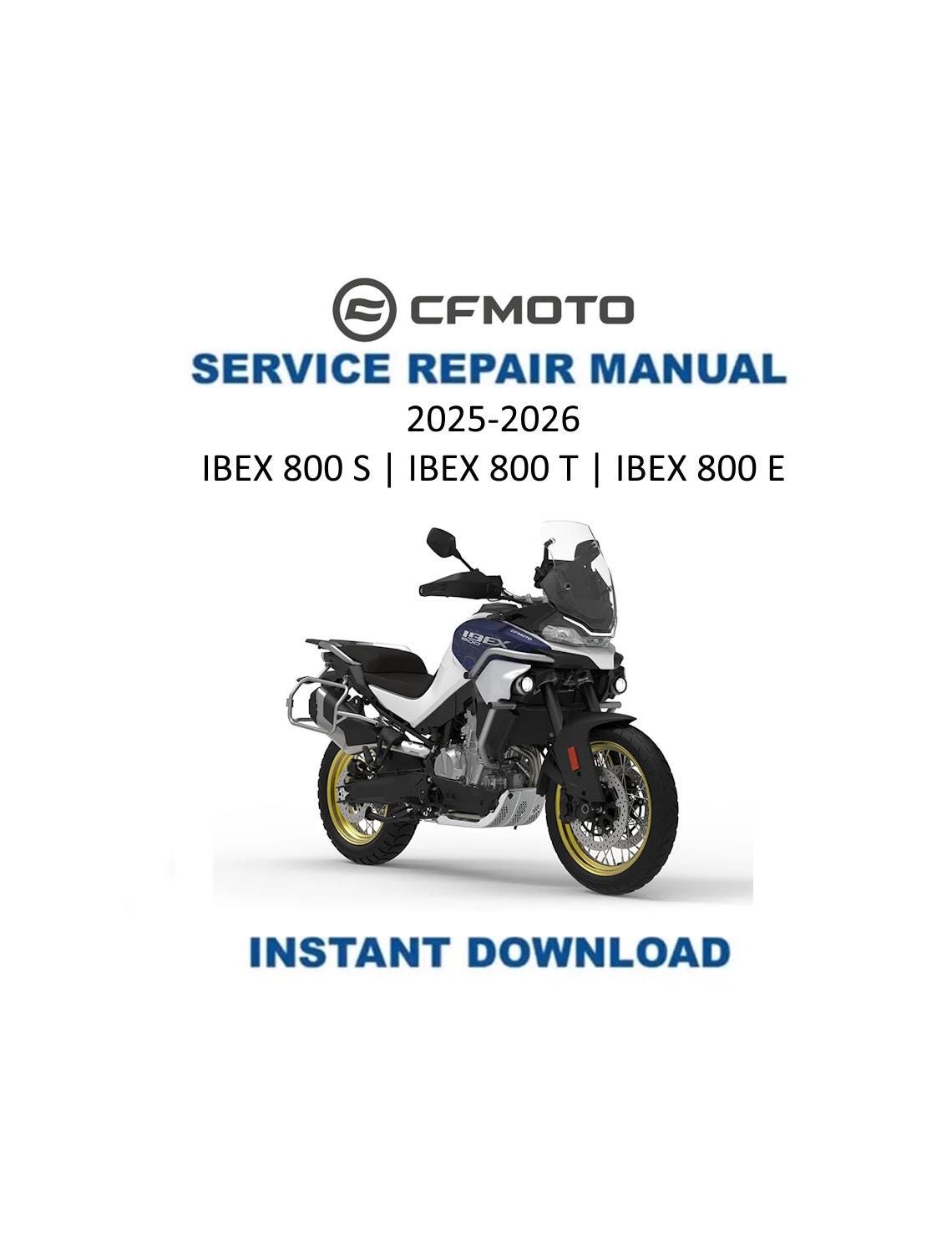 CFMOTO IBEX 800 Service Manual 2025-2026 - Service Manual PDF Instant Download