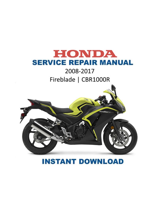 Manuale di servizio motociclo Honda Fireblade CBR1000R | 2008–2017
