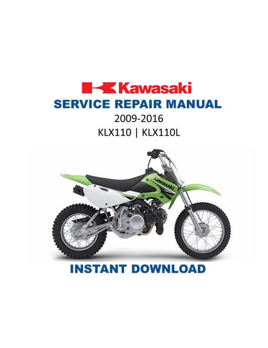 Manual de servicio de la motocicleta Kawasaki KLX110 | 2009-2016
