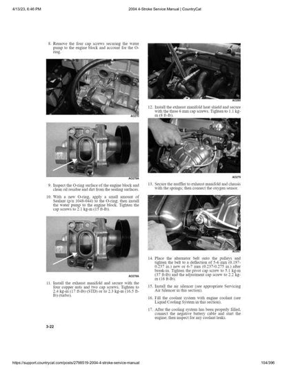 Arctic Cat Bearcat T660 Snowmobile Service Manual sample page with diagrams and specifications