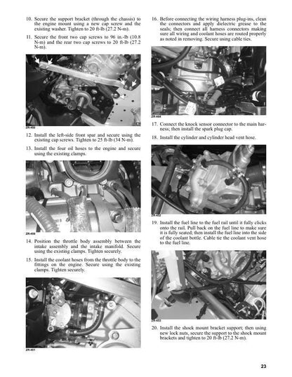 Arctic Cat Blast ZR LT XR Touring M 4000 2023 Service Manual sample page from service manual